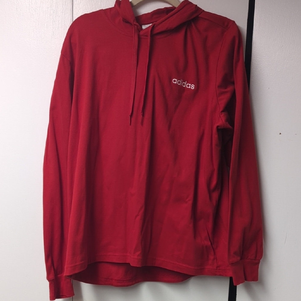 Adidas Men's Red Hoodie